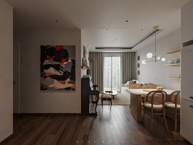 Thiết kế nội thất căn hộ chung cư 90m2